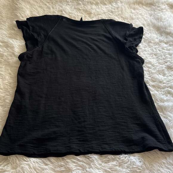 White House Black Market Ruffled Cap Sleeve Blouse Small - Picture 4 of 4